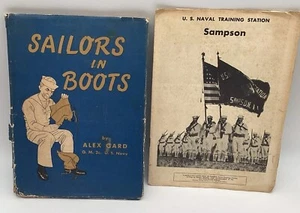 Sailors in Boots, Alex Gard, 1943 Signed By 112 Sailors 5/43 To 7/43 Sampson NY. - Imagen 1 de 20