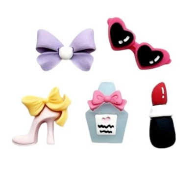 Dress Up - Fashion - Shelly's Buttons Flat Back Embellishments - Craft Scrap - Image 1 of 2