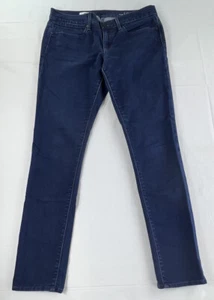 Pantalones de mezclilla Gap para mujer lavado oscuro siempre ajustados 4 bolsillos pierna recta talla 10 - Imagen 1 de 10