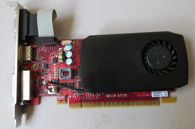 Placa de vídeo Dell GeForce GT720 | M211N |CN-09YJWT | 1GB | ALTO PERFIL|DVI,HDMI,VGA - Imagem 1 de 4
