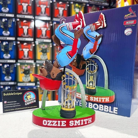 OZZIE SMITH St. Louis Cardinals Flip "Gateway Arch" Powder Blue MLB Bobblehead Cover