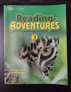 READING ADVENTURES 3 Book Workbook Lieske Menking Cengage learning EUC - Imagen 1 de 4