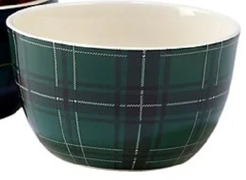 Сертифицированная международная рождественская клетчатая чаша для мороженого 5,5 дюйма. НОВЫЙ - Изображение 1 из 1