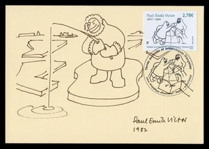 TAAF 2025 Carte Maximum Card - 30 ans décès Paul-Emile Victor polar exploration - Imagen 1 de 2