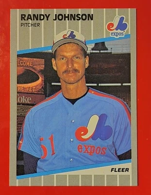 1989 Fleer Randy Johnson Marlboro ERROR LOOKS GREAT & WITH BONUS CARDS....  - Image 1 of 4