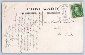 Corson South Dakota Minnehaha Co 1912 Type 2/1 Doane Cancel DPO 1908-93 Postcard - Picture 1 of 2
