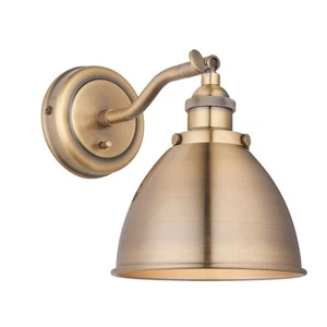 Wall Light Brass Franklin Antique Endon 98746 - Picture 1 of 9