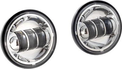 Letric Lighting Co. 4,5 pulgadas Lámpara de paso LED para Indian - Cromo motocicleta Foto 1 de 3