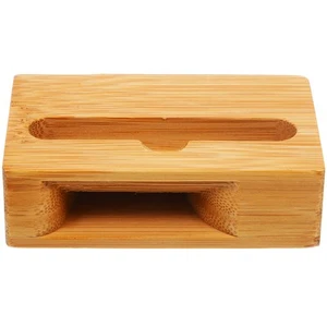 Wooden Holder Stand Mobile Phone Desktop Sound Amplifier for Office Cell - Picture 1 of 12