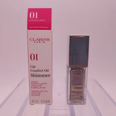 Clarins Lip Comfort Oil Shimmer 01 SEQUIN FLARES .2oz - Image 1 of 4