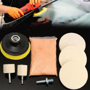 Lot de 8 tampons de polissage de vitres à l'oxyde de cérium pour pare-brise - Picture 1 of 8