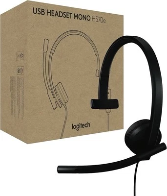 Logitech H570e USB Headset with Microphone for PC and Mac, USB-A Wired Headset - Image 1 of 4