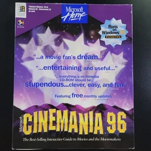 Microsoft Home Cinemania 96 PC-CD Boxed with manual VGC - Picture 1 of 7