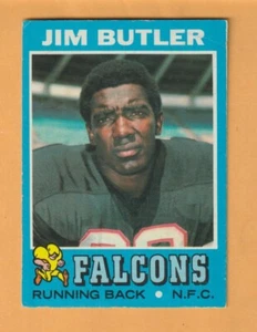 Jim Cannonball Butler Atlanta Falcons 1971 Topps #2 Delray Beach Florida - Picture 1 of 2