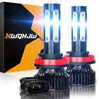 H11 Led Headlight 6000K Low Beam Bulbs Xenon Conversion Kit Crystal White 2Pcs