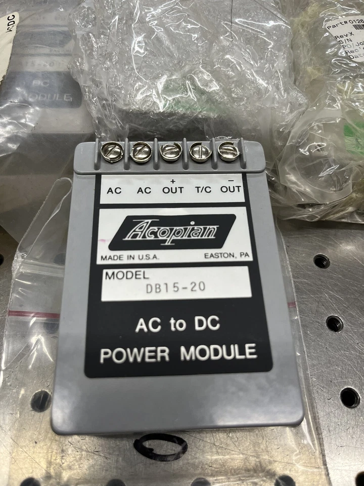 Acopian DB15-20 AC to DC Power Supply Linear 15V, 0.2A, NOS - Image 1 of 2