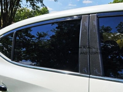USA Made Real Carbon Fiber Pillar Post Trim 6PC FOR 2016-2023 Nissan Maxima - Image 1 of 4