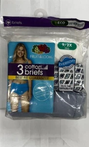 FRUIT OF THE LOOM COTTON BRIEFS FOR WOMEN (SIZE 9/2X) - Picture 1 of 2