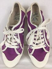 Replay Natural Life Footwear US Size 8 EUR 38 Purple Linen Canvas Sneakers Shoes