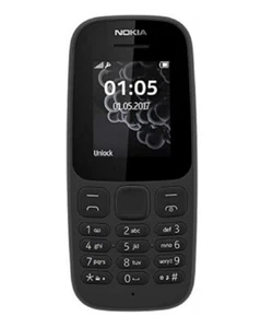 Nokia 105 - Black (Unlocked) Cellular Phone (Dual SIM) - Afbeelding 1 van 10