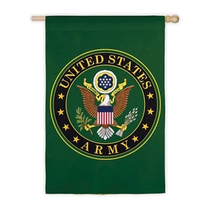 United States Army Military Decorative Flag Two Sided 29"x 43" Evergreen - Picture 1 of 5