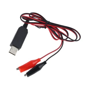 2m 5V USB to 6V Power Supply Clip Cable AAA AA C D Size Battery Eliminator - Picture 1 of 8
