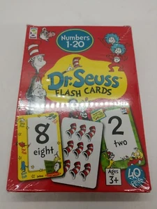 1 pack Flash Cards Dr. Seuss numbers 1-20 40 cards teacher supply homeschool - Picture 1 of 1