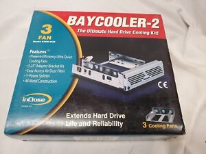 InClose Bay Cooler 2. Hard Drive Cooling Kit. 3 Fans + mounting kit for 3.5" HD