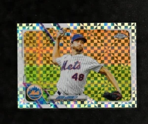 2021 Topps Chrom X-FRACTOR Einsatz #12 JACOB deGROM New York Mets - Bild 1 von 2