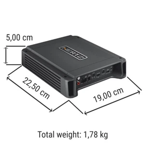 1 amplificatore HERTZ HCP2 2 canali 400 watt max + cappellino e 3 stickers auto - Imagen 1 de 7