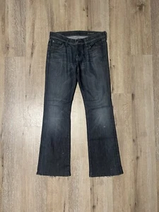 7 For All Mankind Bootcut Flare Jeans Women’s Size 27 Blue Dark Wash - Picture 1 of 9
