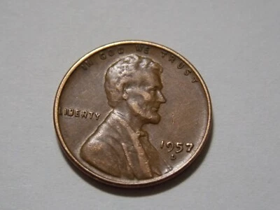 1957 D Lincoln Wheat Penny Multiple Error "L" & In GOD WE TRUST on Rim - Image 1 of 4