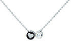 Necklace Ernstes Design with Pendant K710 Stainless Heart & Zirconia White 4