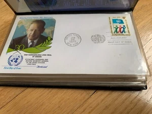 1975 UNITED NATIONS 30TH ANNIVERSARY 6-Set FIRST DAY OF ISSUE Envelopes - Picture 1 of 11
