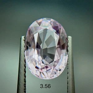 100% NATURAL GEMSTONE 3.56 ct OVAL MYANMAR BABY PINK SPINEL - Picture 1 of 3