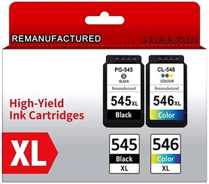 HAYSAR PG-545XL CL-546XL Ink Cartridges For Canon PIXMA Combo Pack CMYK