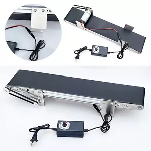 Förderband Elektro Fördergurt Transportband 500X100 mm Metalltisch Förderanlage - Bild 1 von 13