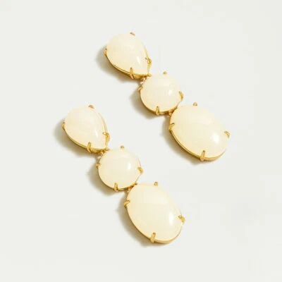 J.Crew Triple Stone Drop Earrings White Retail $39.50 Clearance!!! - Image 1 of 2