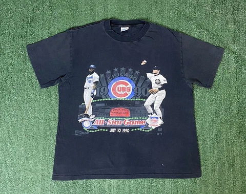 Vintage Chicago Cubs 1990 All Star Game Shirt By Salem Size L Cover