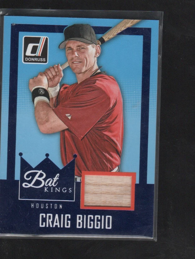 CRAIG BIGGIO 2016 PANINII DONRUSS BAT KINGS RELIC CARD #BK-CB - Image 1 of 1