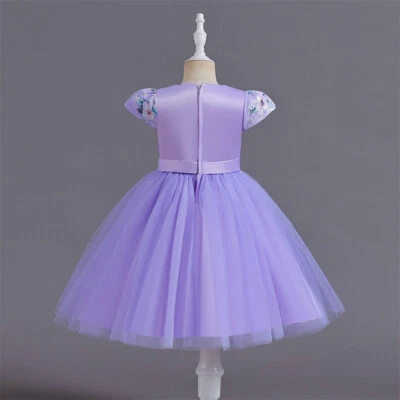 Formal Pageant Wedding Bridesmaid Dresses Kids Flower Girls Party Christmas Gown - Image 1 of 4