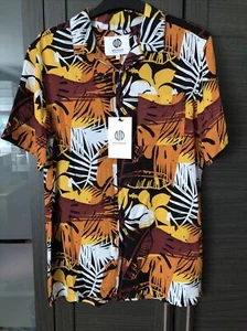 Nordam Mens Short Sleeve Shirt Flower Abstract  Size S  - Picture 1 of 15