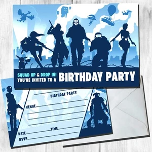 Iconos de jugador Invitaciones de fiesta Invitaciones de cumpleaños ESCRIBIR EN Entrega rápida - Imagen 1 de 1