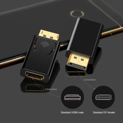 DP 1.2 zu HDMI Adapter Konverter 4K Ultra HD 1080p inklusive Audioübertragung - Bild 1 von 4