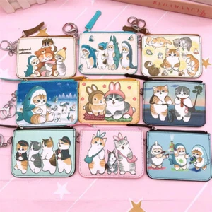 Mofusand Tiburón Cremallera Portatarjetas Bolso Llavero Monedero Monederos Bolsa Anime - Imagen 1 de 42