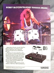 RATT/BOBBY BLOTZER/YAMAHA 1988 SISTEMA ELECTRÓNICO D8 BATERÍA REVISTA IMPRESA ANUNCIO - Imagen 1 de 1