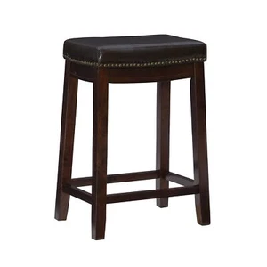 Linon Home Decor Kingston Backless Linon Claridge Stool Counter Height - Picture 1 of 3