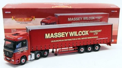 Corgi 1/50 Scale CC13819 - Mercedes Actros Curtainside - Massey Wilcox - Image 1 of 4