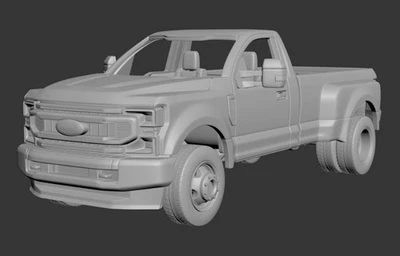 1/64 3D Printed 2022 Ford F-350 Single Cab Kit - Image 1 of 2