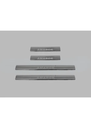 Door Sill 4 Pcs Volkswagen Amarok 2010 and Above Chrome Stainless Steel Foto 1 de 3